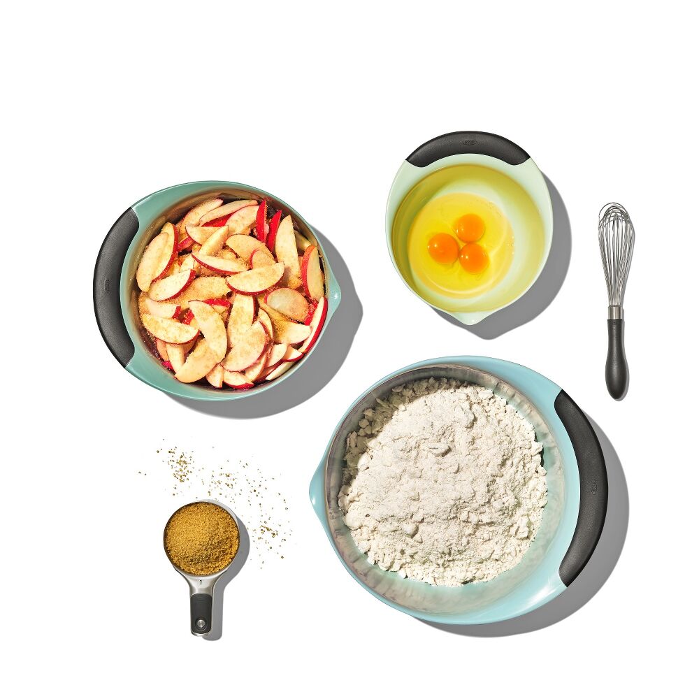 3 Piece Mixing Bowl Set - Cadet Blue, Tower Grey, Jade Z5