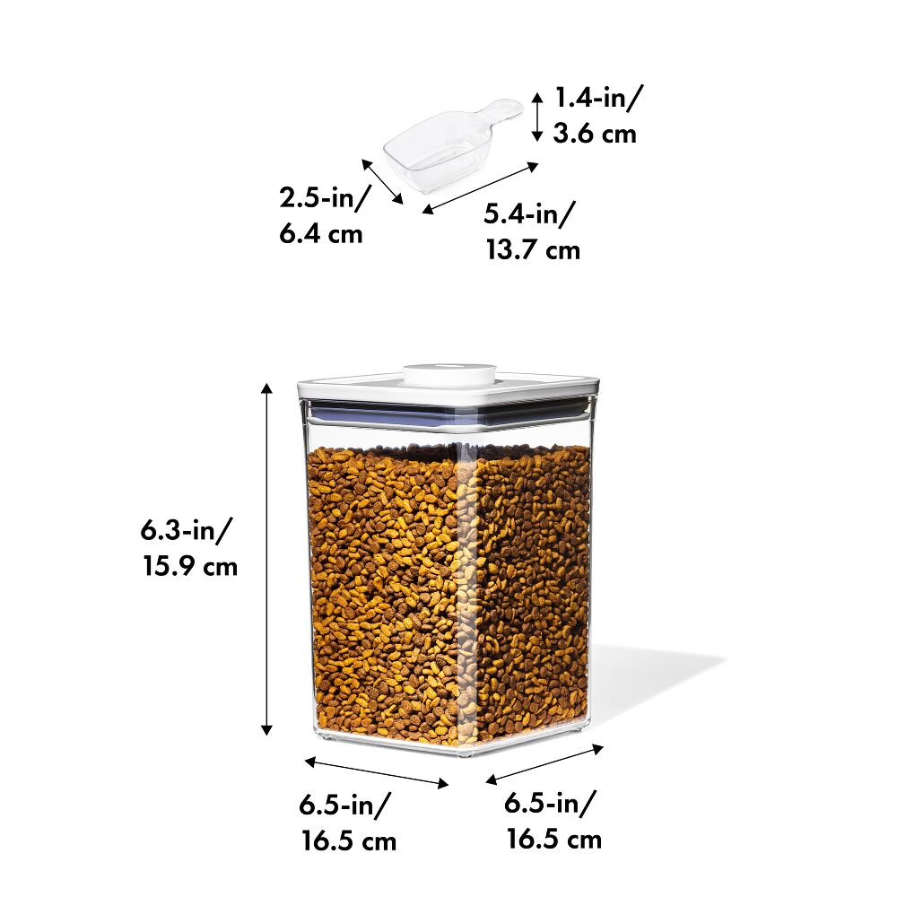 OXO Good Grips Pet POP Container – 4.4 Qt/4.2 L with Scoop V7