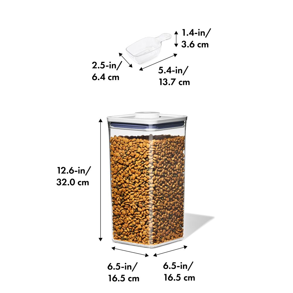 OXO Good Grips Pet POP Container – 6.0 Qt/5.7 L with Half Scoop M3