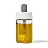 Glass Oil Bottle and Silicone Brush Set M2