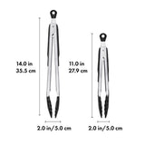 2-Piece Tongs with Nylon Heads Set H0