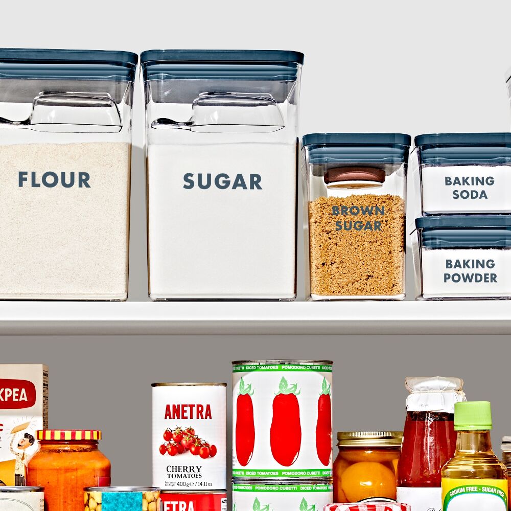 8-Piece Prelabeled Baking POP Container Set X0