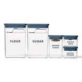 8-Piece Prelabeled Baking POP Container Set X0