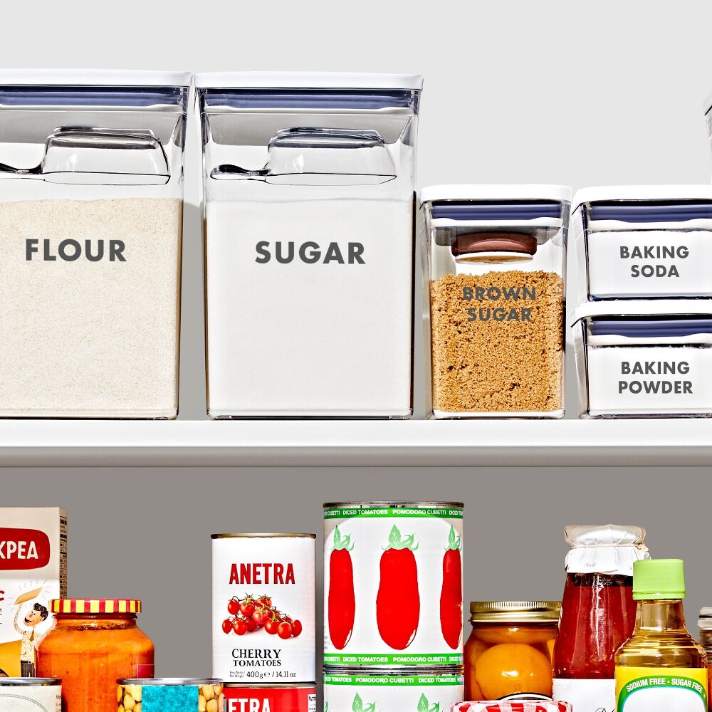 8-Piece Prelabeled Baking POP Container Set X0
