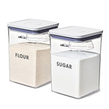 8-Piece Prelabeled Baking POP Container Set X0