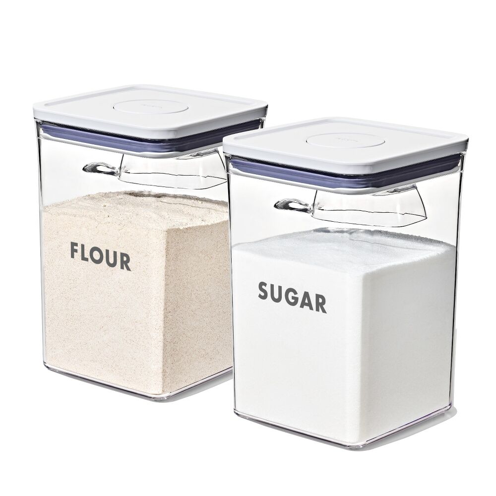 8-Piece Prelabeled Baking POP Container Set X0