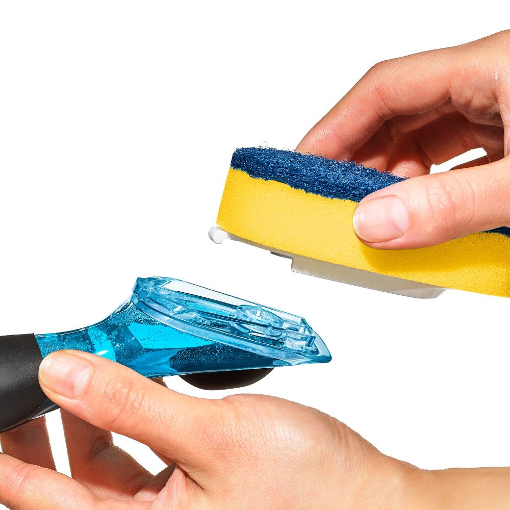 Soap Dispensing Dish Scrub C2