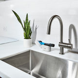 Soap Dispensing Dish Brush Storage Set E5