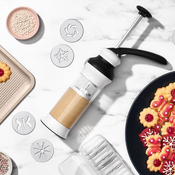 Holiday Cookie Press and Disk Set Bundle A5