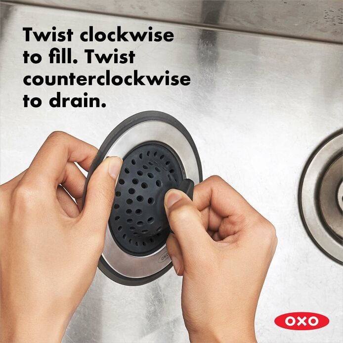 2-in-1 Silicone Sink Strainer with Stopper V2