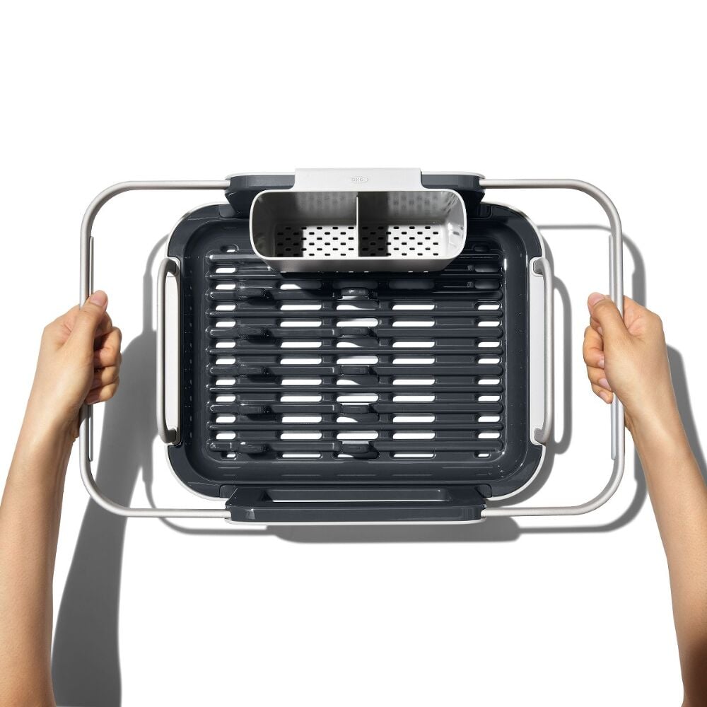Over-the-sink Aluminum Dish Rack W3