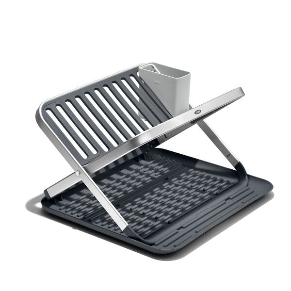 OXO Good Grips Aluminum Fold Flat Dish Rack I6
