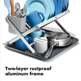 OXO Good Grips Aluminum Fold Flat Dish Rack I6
