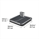 OXO Good Grips Aluminum Fold Flat Dish Rack I6