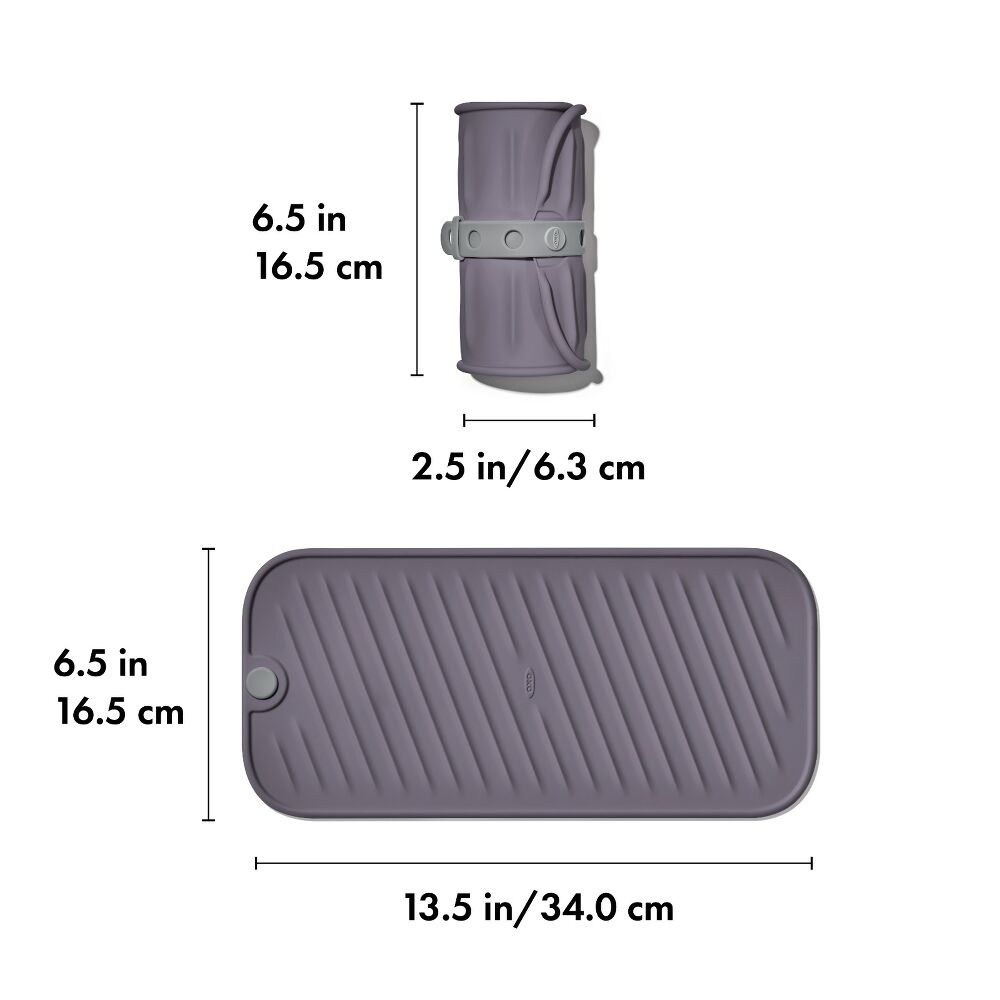 Hot Styling Tool Mat - Gray V7