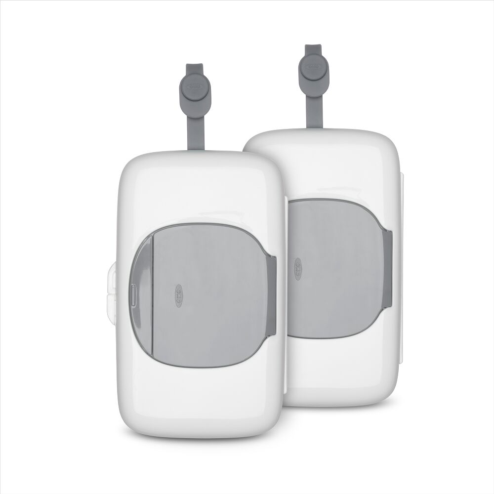 OXO TOT 2-Pack On-the-Go Wipes Dispenser, Gray U8