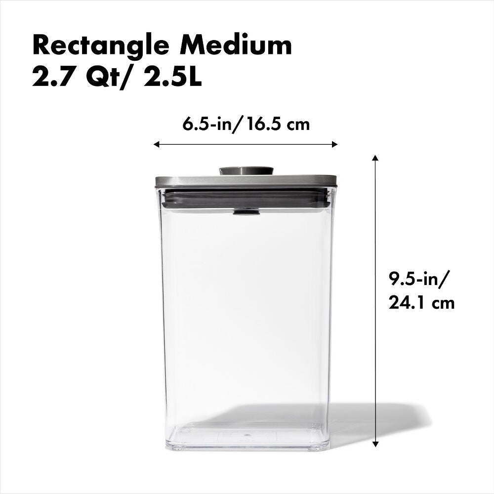 POP Container - Rectangle Medium (2.7 Qt/2.6 L) N0