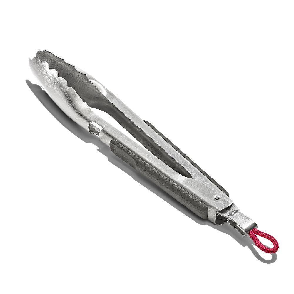OXO Outdoor 10.5in Camp Stove Tongs with Bottle Opener G7