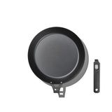 Outdoor 12-inch Carbon Steel Pan with Removable Handle V3