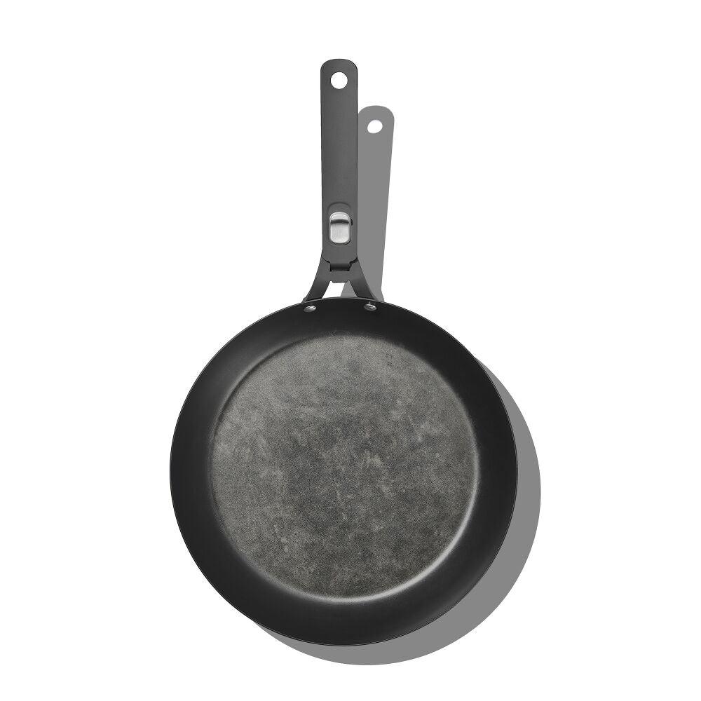 Outdoor 12-inch Carbon Steel Pan with Removable Handle V3