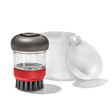 Outdoor Soap Dispensing Dish Brush with Storage Case N1