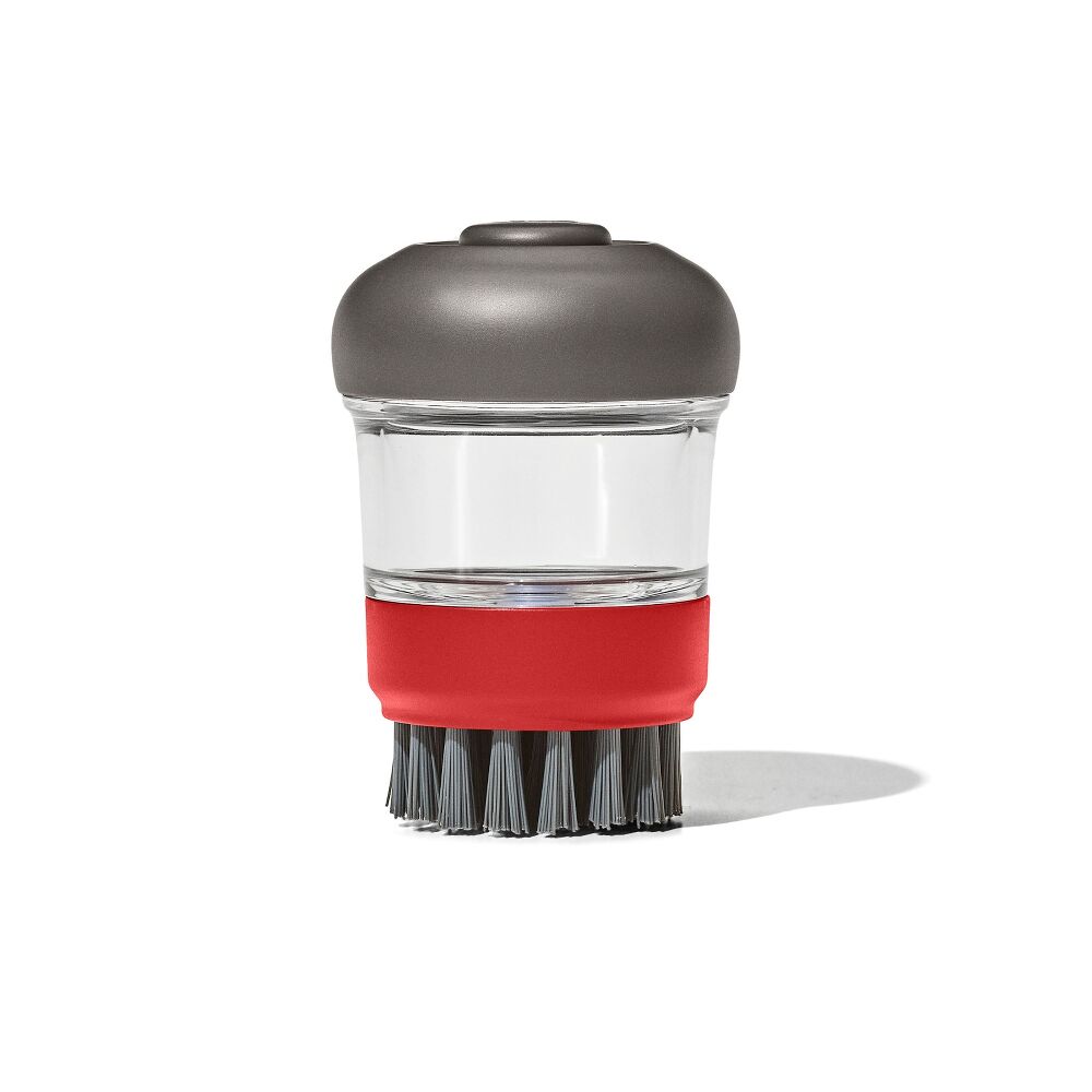 Outdoor Soap Dispensing Dish Brush with Storage Case N1