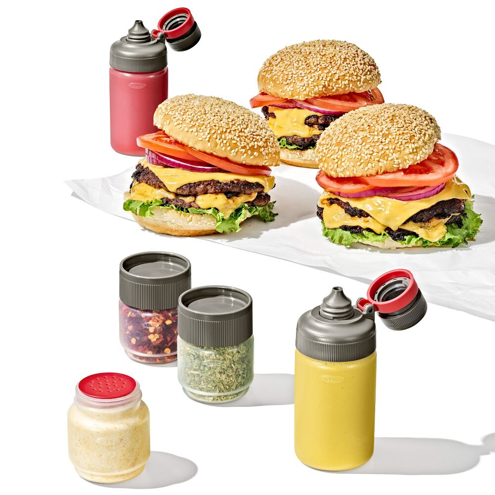 Outdoor 7-Piece Spice Shaker & Squeeze Bottle Set Z7