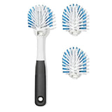 Nylon Bristle Dish Brush with Refills V3