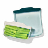 Silicone Reusable Bag -  4 Piece Lunch Set - Oat/Lagoon Z5