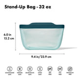 Silicone Reusable Bag - Stand-Up Quart (32 oz) - Lagoon U6