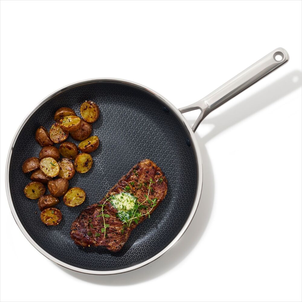 Trident Hybrid Non-Stick Stainless Steel 12 in Fry Pan B4