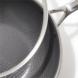 Trident Hybrid Non-Stick Stainless Steel 5 Qt Wok with Lid H3