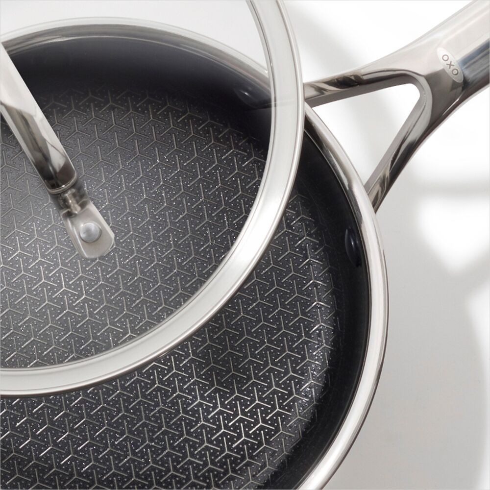 Trident Hybrid Non-Stick Stainless Steel 2.5 Qt Saucepan with Lid X2