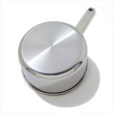 Trident Hybrid Non-Stick Stainless Steel 2.5 Qt Saucepan with Lid X2