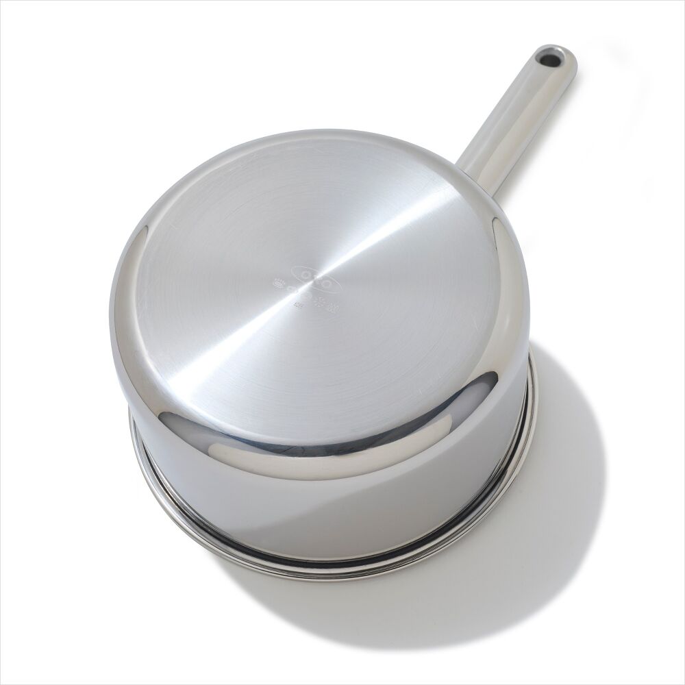 Trident Hybrid Non-Stick Stainless Steel 2.5 Qt Saucepan with Lid X2