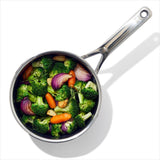 Trident Hybrid Non-Stick Stainless Steel 2.5 Qt Saucepan with Lid X2