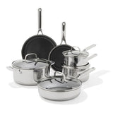 Trident Hybrid Non-Stick Stainless Steel 10-Piece Set Q8