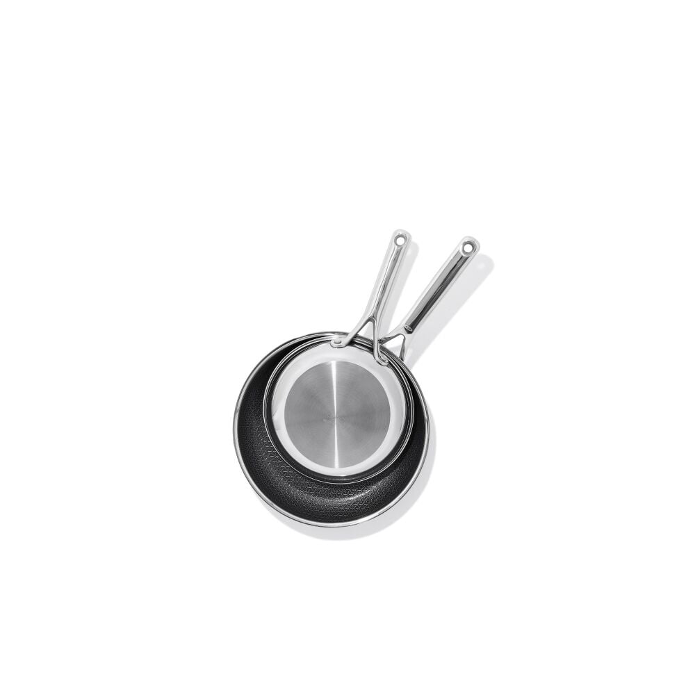 Trident Hybrid Non-Stick Stainless Steel 2-Piece Frypan Set T8