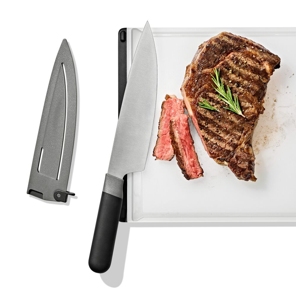 8 in Chefs Knife with Locking Sheath J6