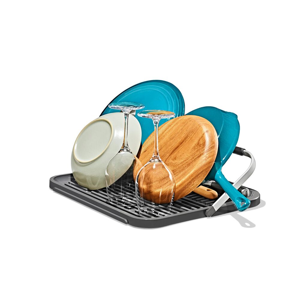 OXO Good Grips Compact Drying Rack with Dish Rest G1