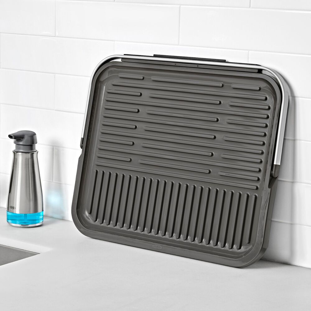 OXO Good Grips Compact Drying Rack with Dish Rest Q9