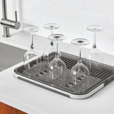 OXO Good Grips Compact Drying Rack with Dish Rest G1