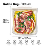 Silicone Reusable Bag - Gallon Bag (128 oz) - Oat I3