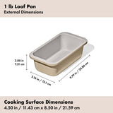 Non-Stick Pro Ceramic Coated Metal Bakeware 1 lb Loaf Pan B9