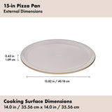 Non-Stick Pro Ceramic Coated Metal Bakeware 15” Pizza Pan E6