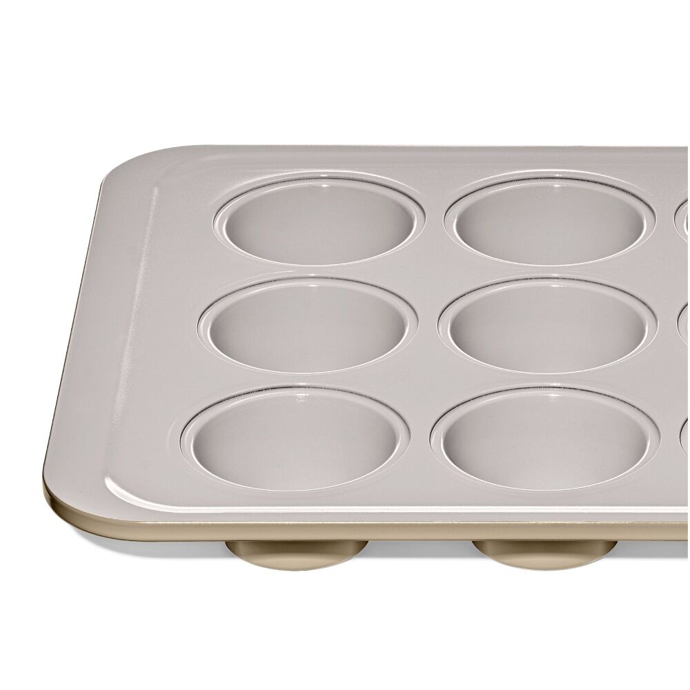 Non-Stick Pro Ceramic Coated Metal Bakeware 12 Cup Muffin Pan O5