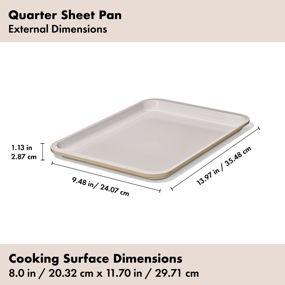 Non-Stick Pro Ceramic Coated Metal Bakeware Quarter Sheet Pan N6