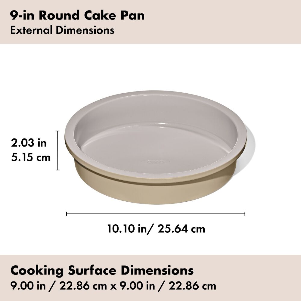 Non-Stick Pro Ceramic Coated Metal Bakeware 9” Round Cake Pan G0