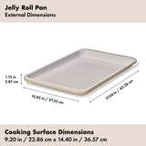 Non-Stick Pro Ceramic Coated Metal Bakeware Jelly Roll Pan V4