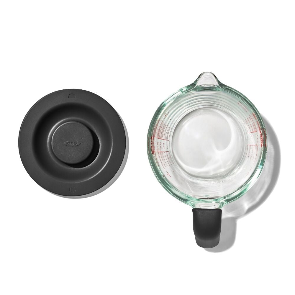 2 Cup Glass Measuring Cup with Lid I5